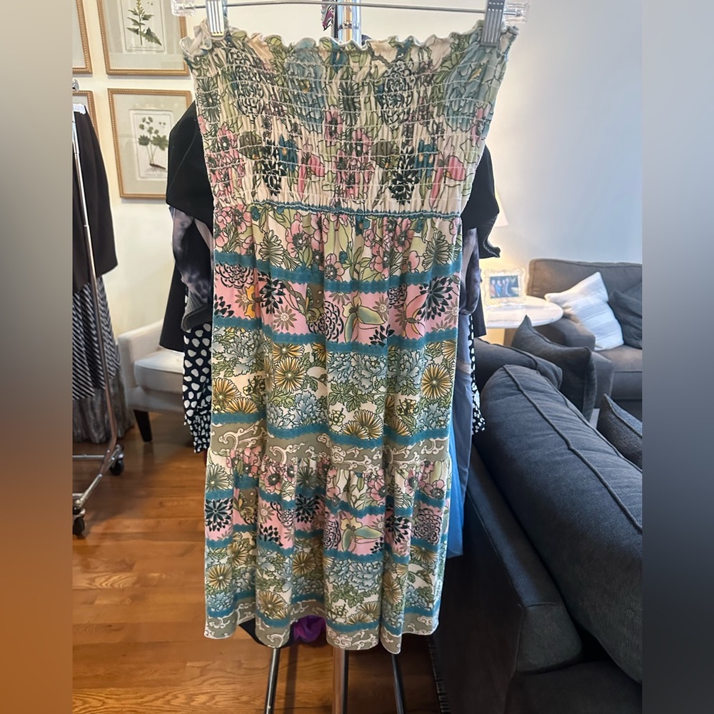 Red midi dress by Peep. Size small